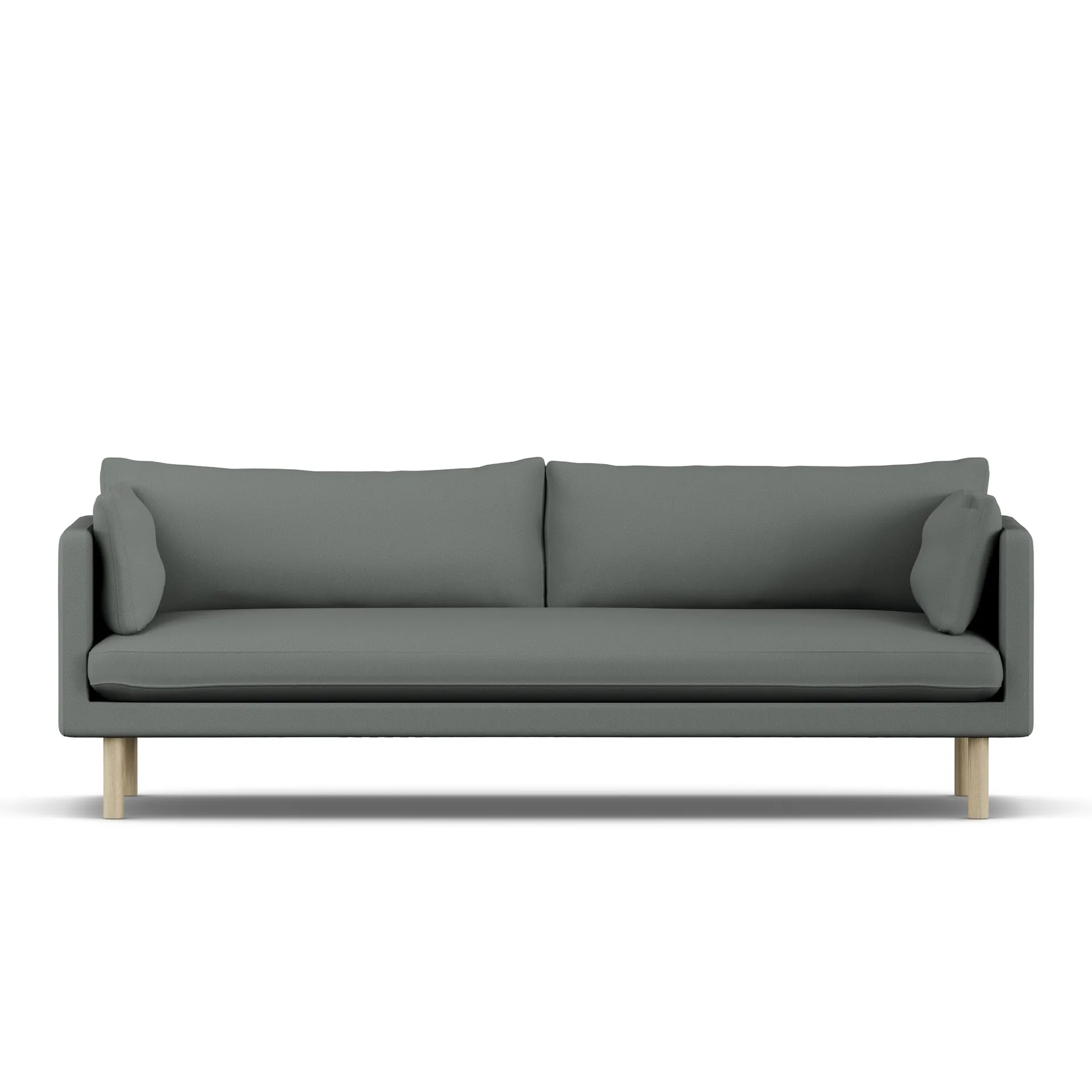 Linnevik sofa, Caleido Grey 1240-hvidolieret eg, 4-pers. 1898
