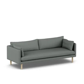 Linnevik sofa - Caleido Grey 1240-hvidolieret eg, 4-pers. - 1898