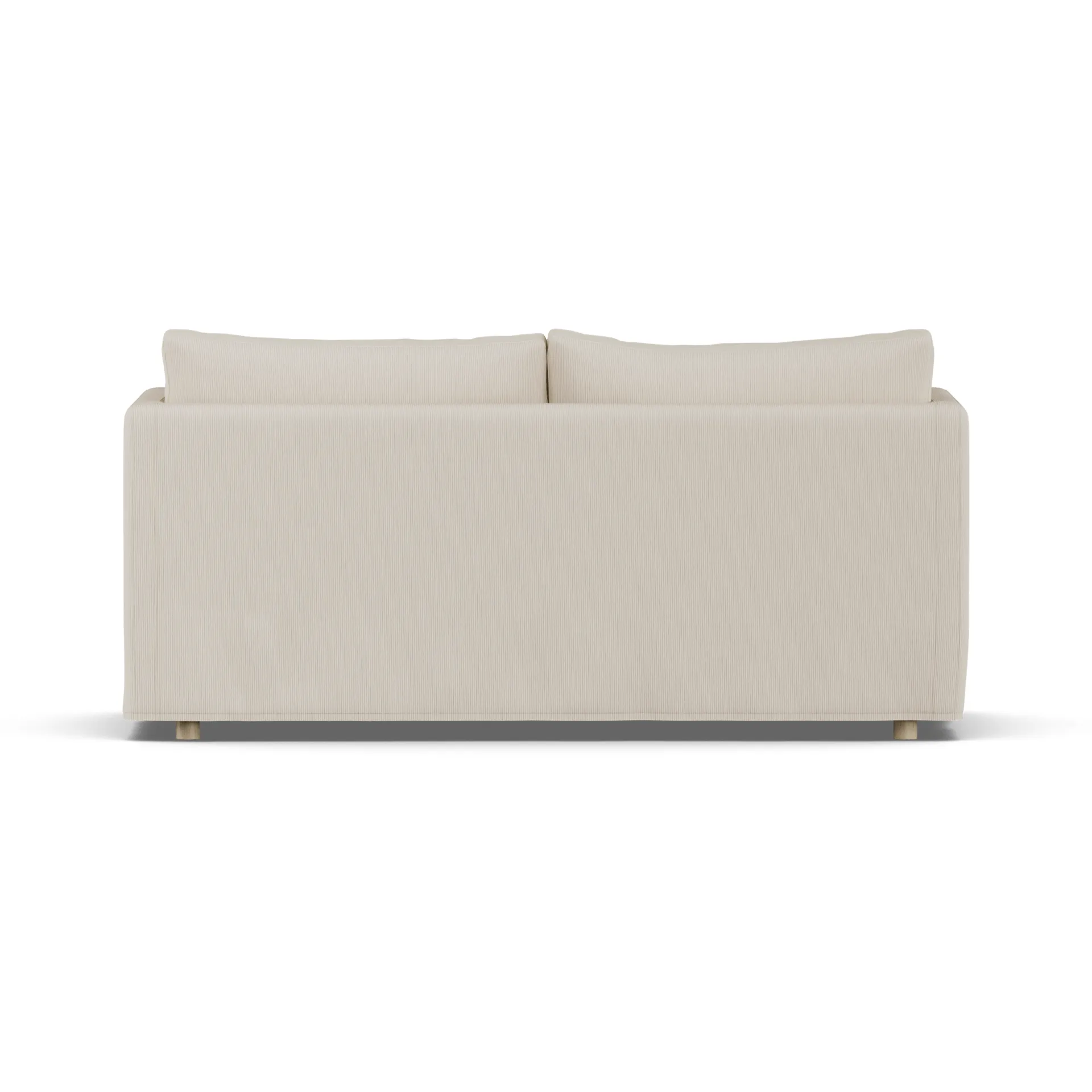 Linnevik sofa, Jump Beige 1956-hvidolieret eg, 2-pers., med skørt 1898