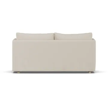 Linnevik sofa - Jump Beige 1956-hvidolieret eg, 2-pers., med skørt - 1898