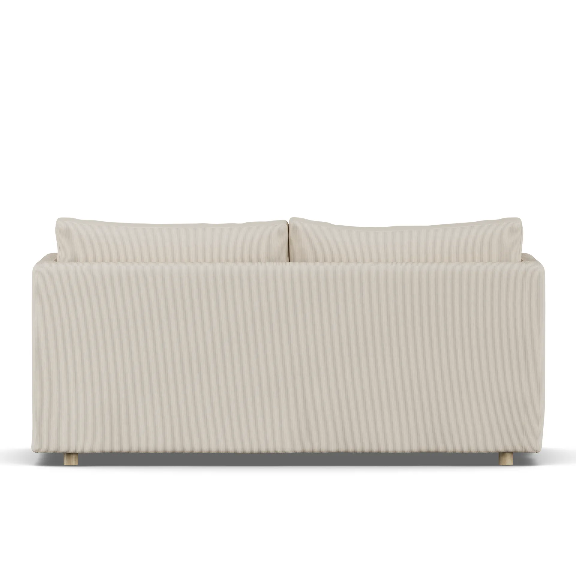 Linnevik sofa, Jump Beige 1956-hvidolieret eg, 2-pers., med skørt 1898