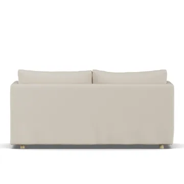 Linnevik sofa - Jump Beige 1956-hvidolieret eg, 2-pers., med skørt - 1898