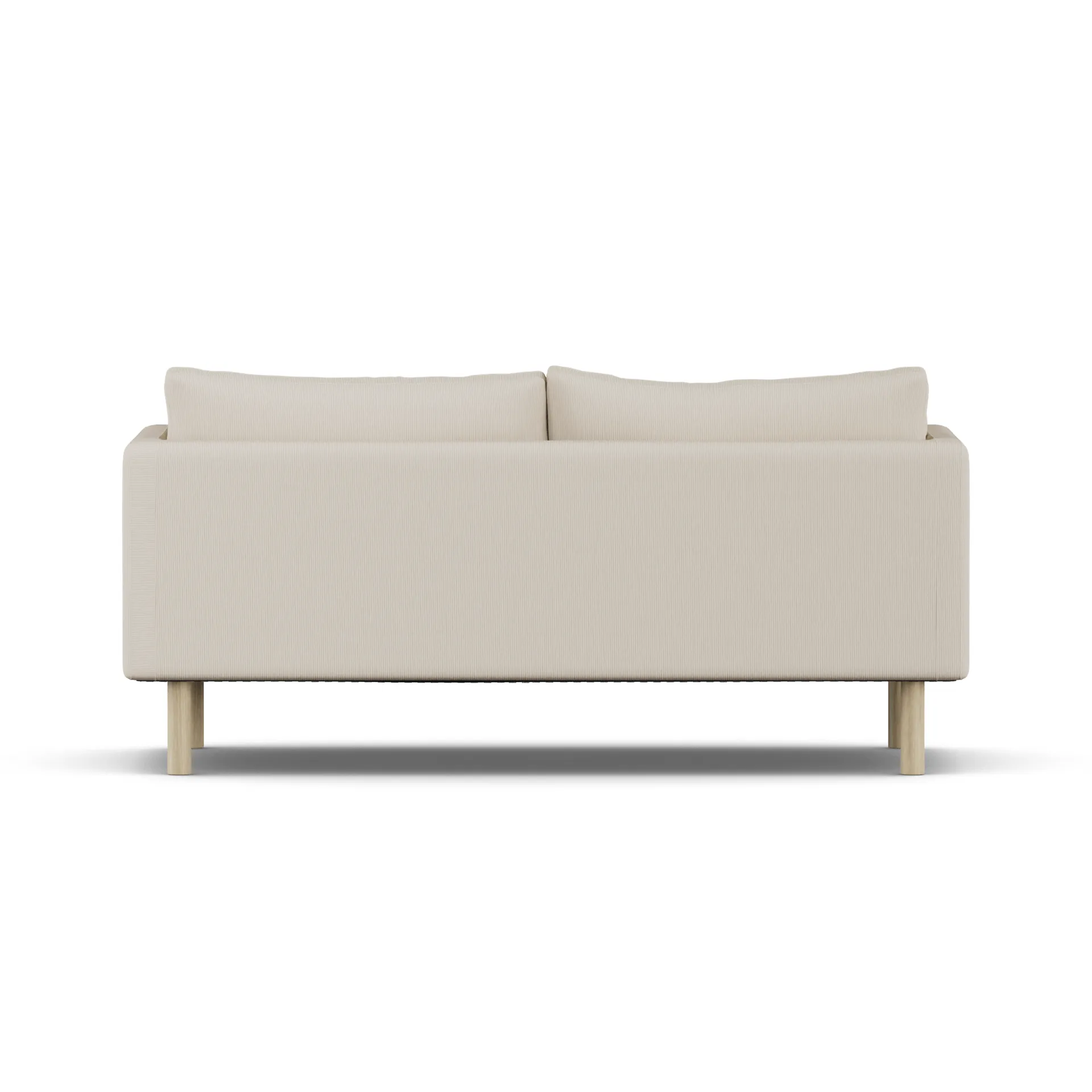 Linnevik sofa, Jump Beige 1956-hvidolieret eg, 2-pers., uden skørt 1898