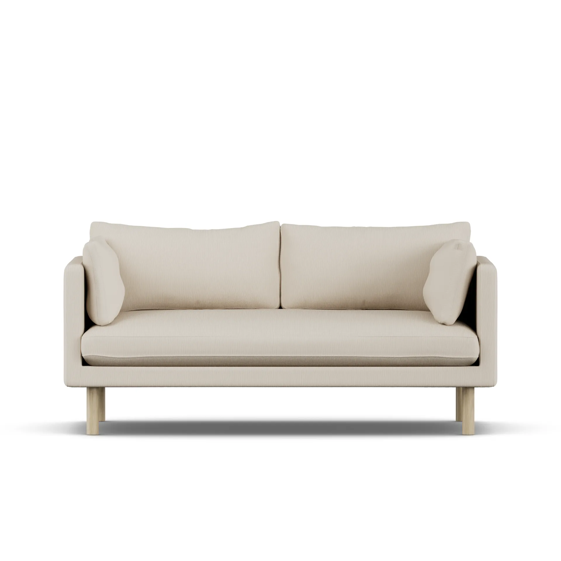 Linnevik sofa, Jump Beige 1956-hvidolieret eg, 2-pers. 1898