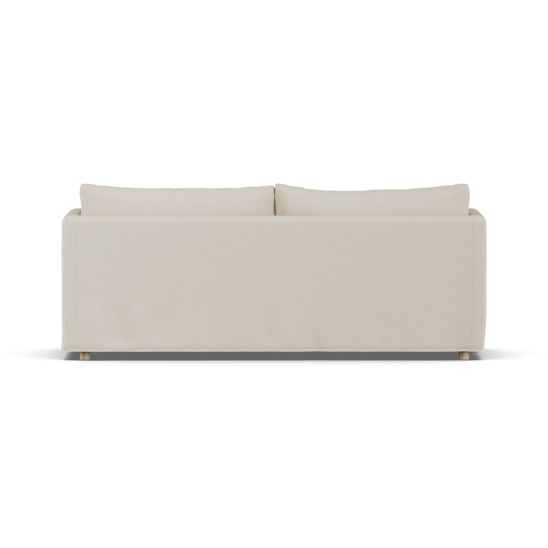 Linnevik sofa, Jump Beige 1956-hvidolieret eg, 3-pers., med skørt 1898