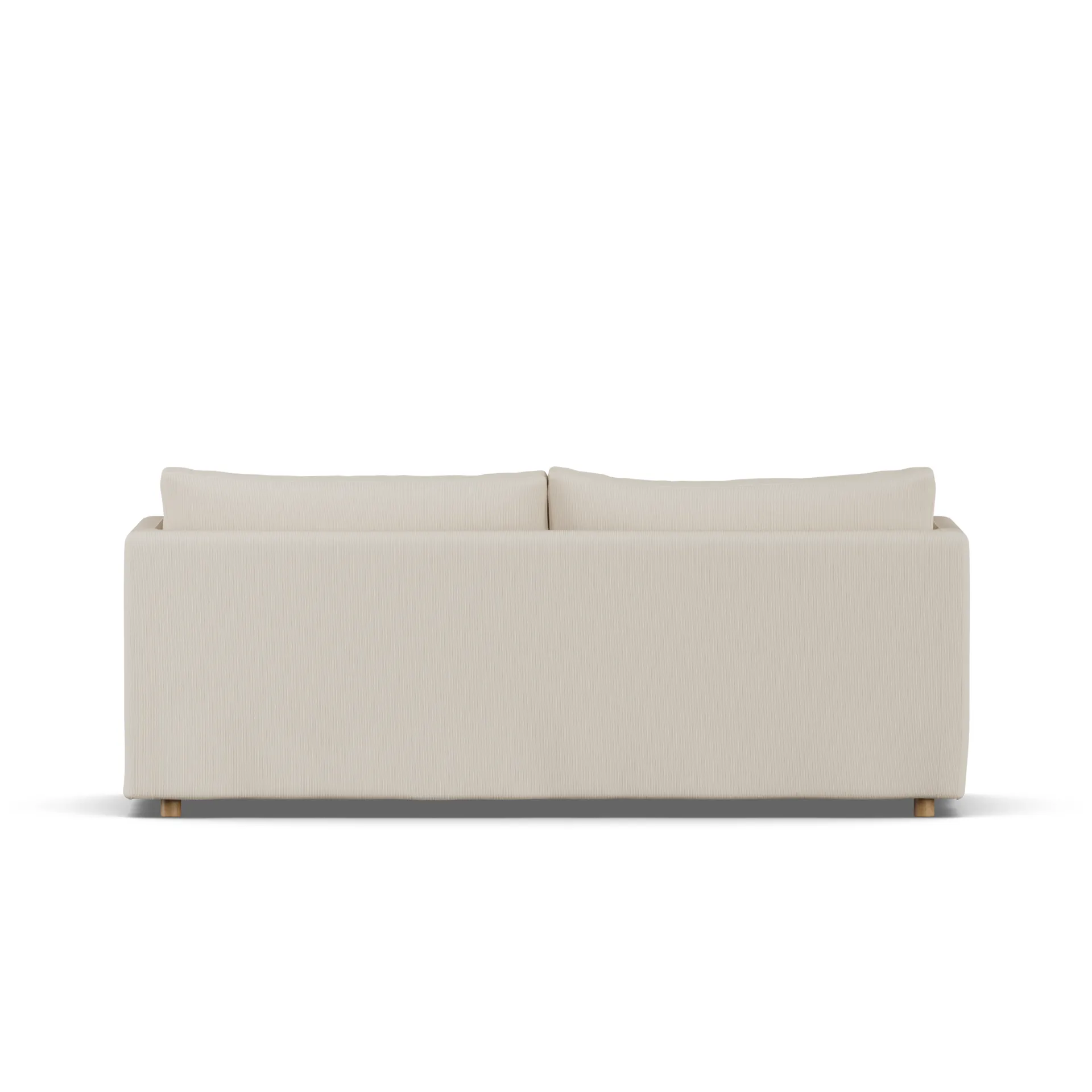Linnevik sofa, Jump Beige 1956-hvidolieret eg, 3-pers., med skørt 1898