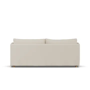 Linnevik sofa - Jump Beige 1956-hvidolieret eg, 3-pers., med skørt - 1898