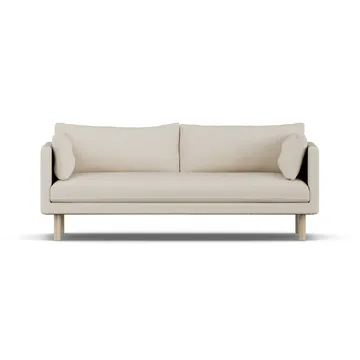 Linnevik sofa - Jump Beige 1956-hvidolieret eg, 3-pers., uden skørt - 1898