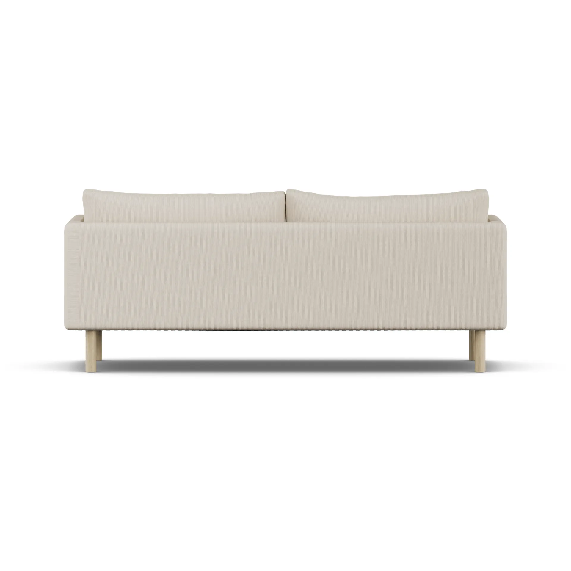 Linnevik sofa, Jump Beige 1956-hvidolieret eg, 3-pers., uden skørt 1898