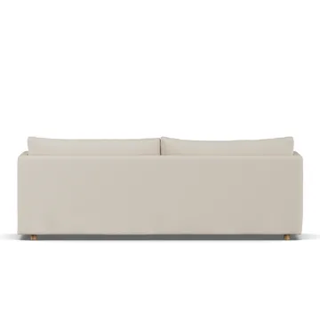 Linnevik sofa - Jump Beige 1956-hvidolieret eg, 4-pers., med skørt - 1898