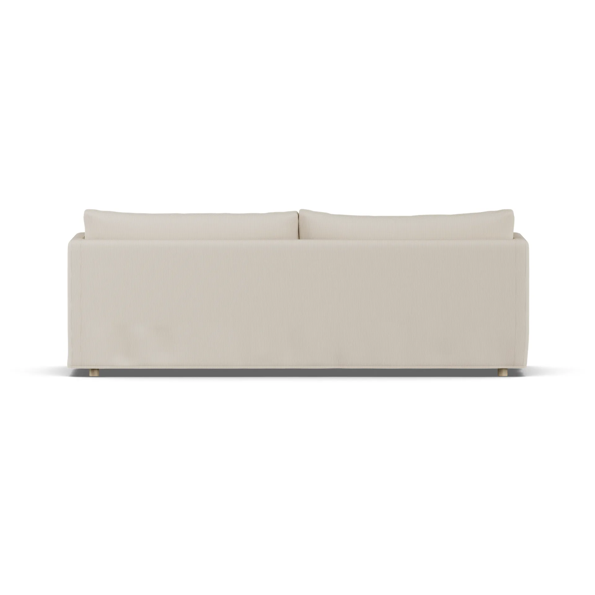 Linnevik sofa, Jump Beige 1956-hvidolieret eg, 4-pers., med skørt 1898
