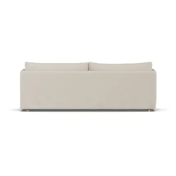 Linnevik sofa - Jump Beige 1956-hvidolieret eg, 4-pers., med skørt - 1898
