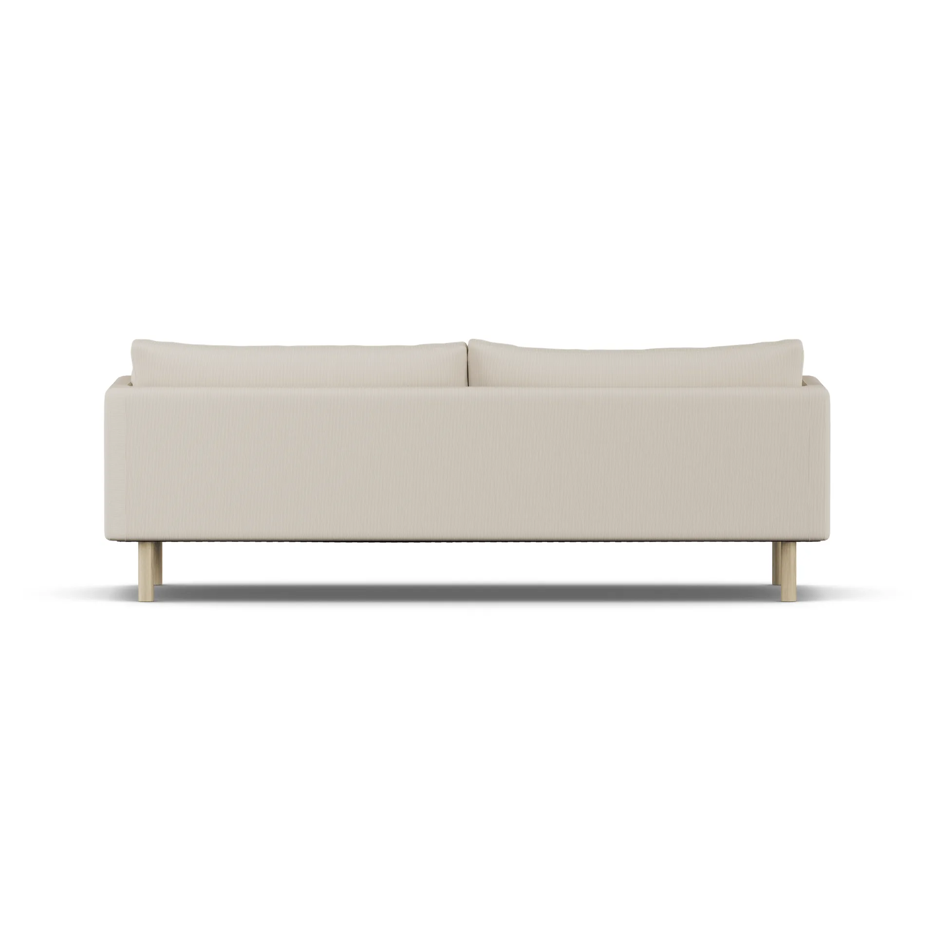 Linnevik sofa, Jump Beige 1956-hvidolieret eg, 4-pers., uden skørt 1898