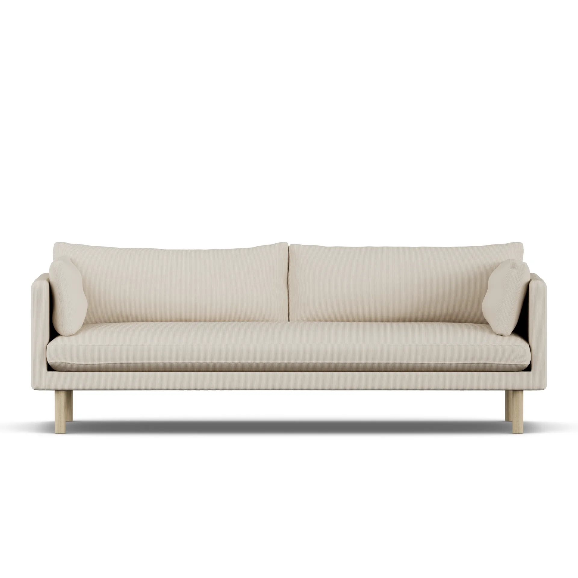 Linnevik sofa, Jump Beige 1956-hvidolieret eg, 4-pers. 1898