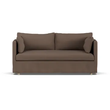 Linnevik sofa - Jump brown 1955-hvidolieret eg, 2-pers., med skørt - 1898