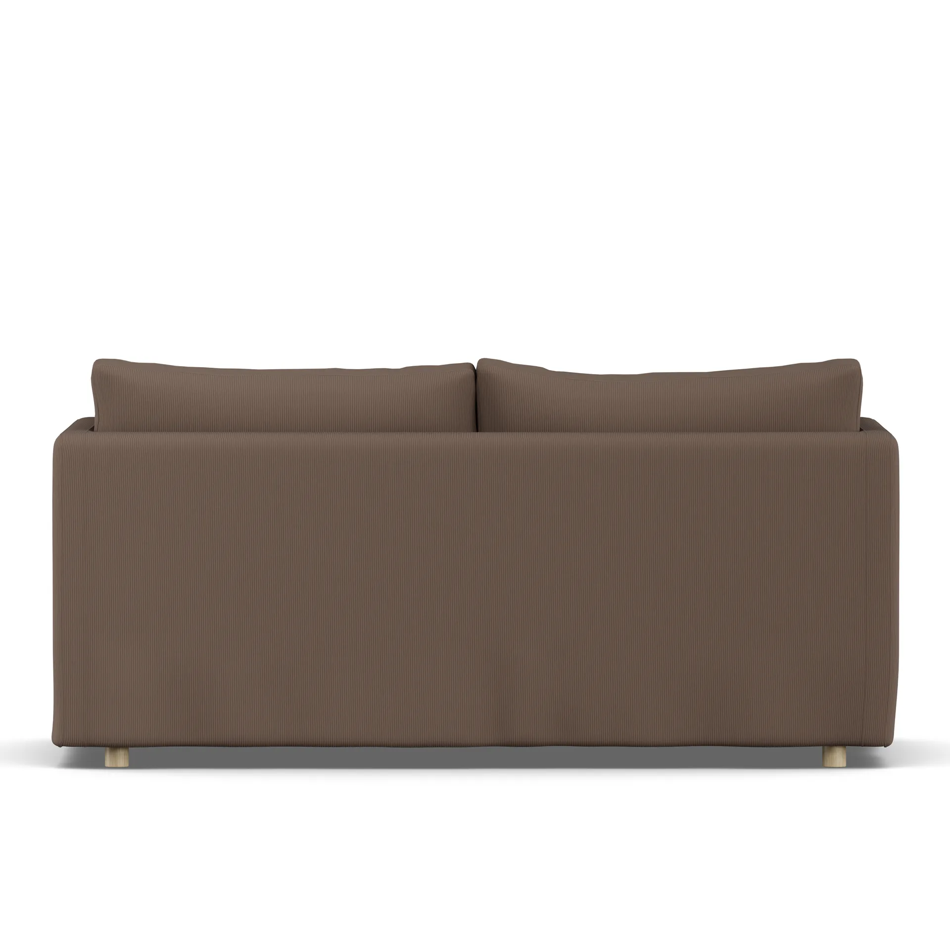 Linnevik sofa, Jump brown 1955-hvidolieret eg, 2-pers., med skørt 1898