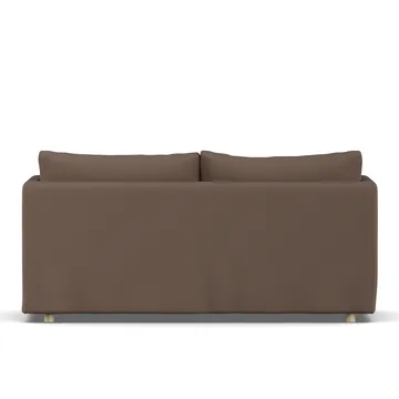 Linnevik sofa - Jump brown 1955-hvidolieret eg, 2-pers., med skørt - 1898