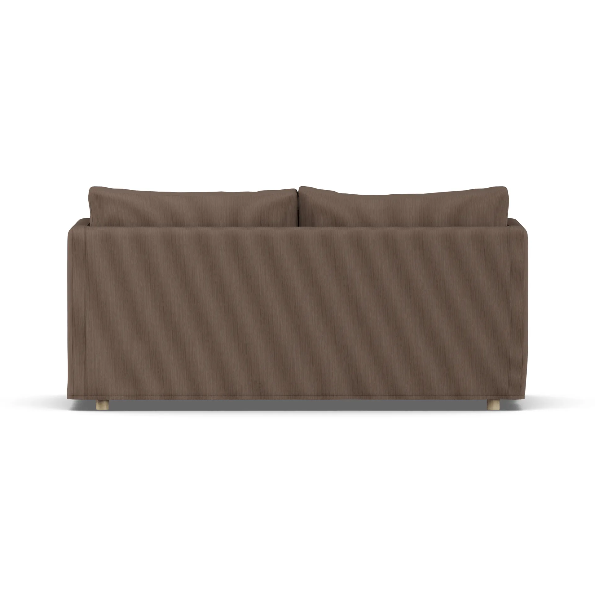 Linnevik sofa, Jump brown 1955-hvidolieret eg, 2-pers., med skørt 1898