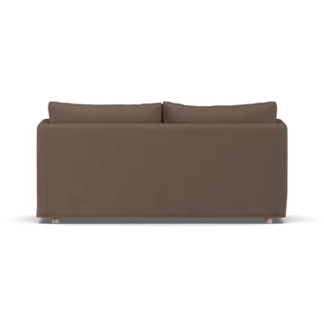 Linnevik sofa - Jump brown 1955-hvidolieret eg, 2-pers., med skørt - 1898