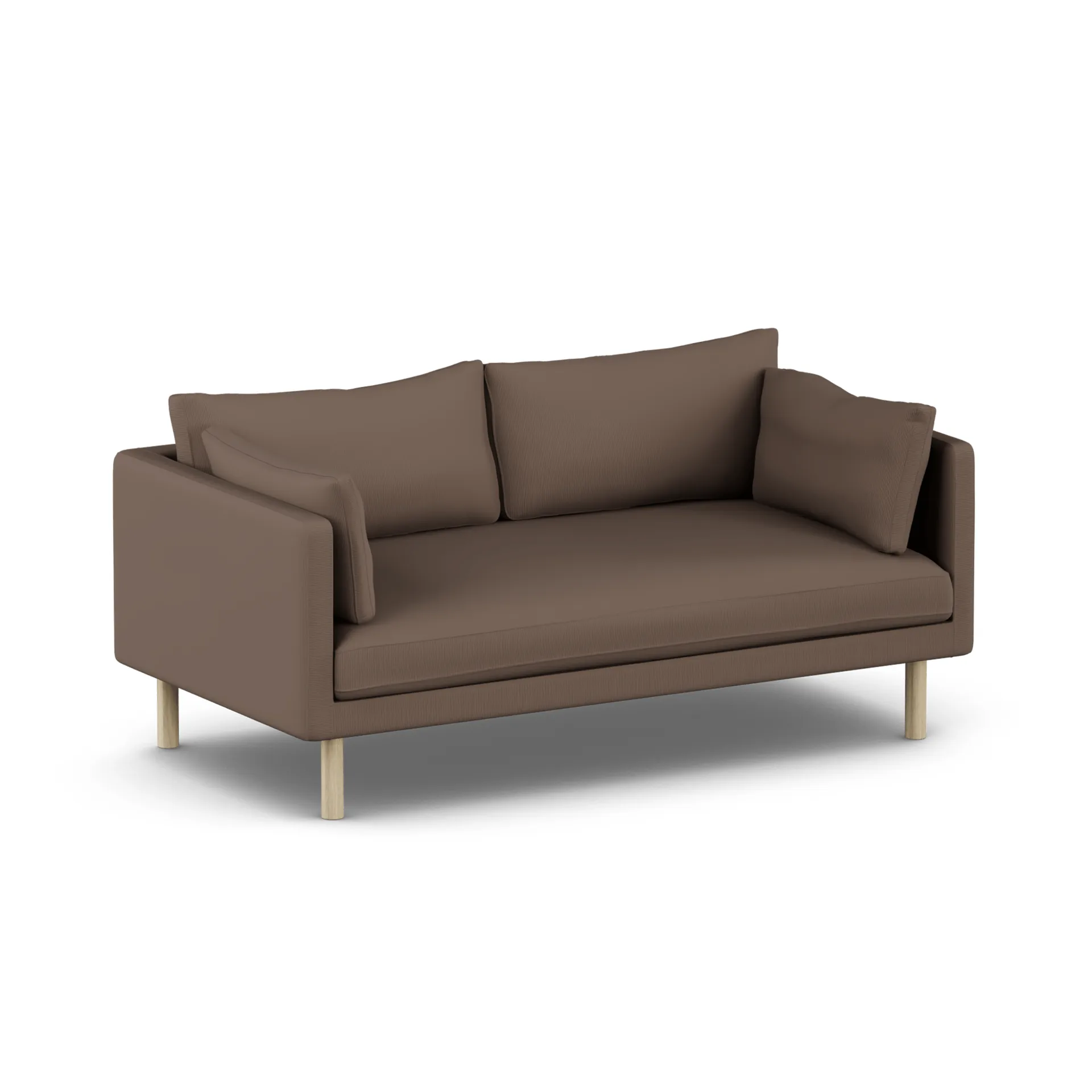 Linnevik sofa, Jump Brown 1955-hvidolieret eg, 2-pers., uden skørt 1898