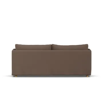 Linnevik sofa - Jump brown 1955-hvidolieret eg, 3-pers., med skørt - 1898