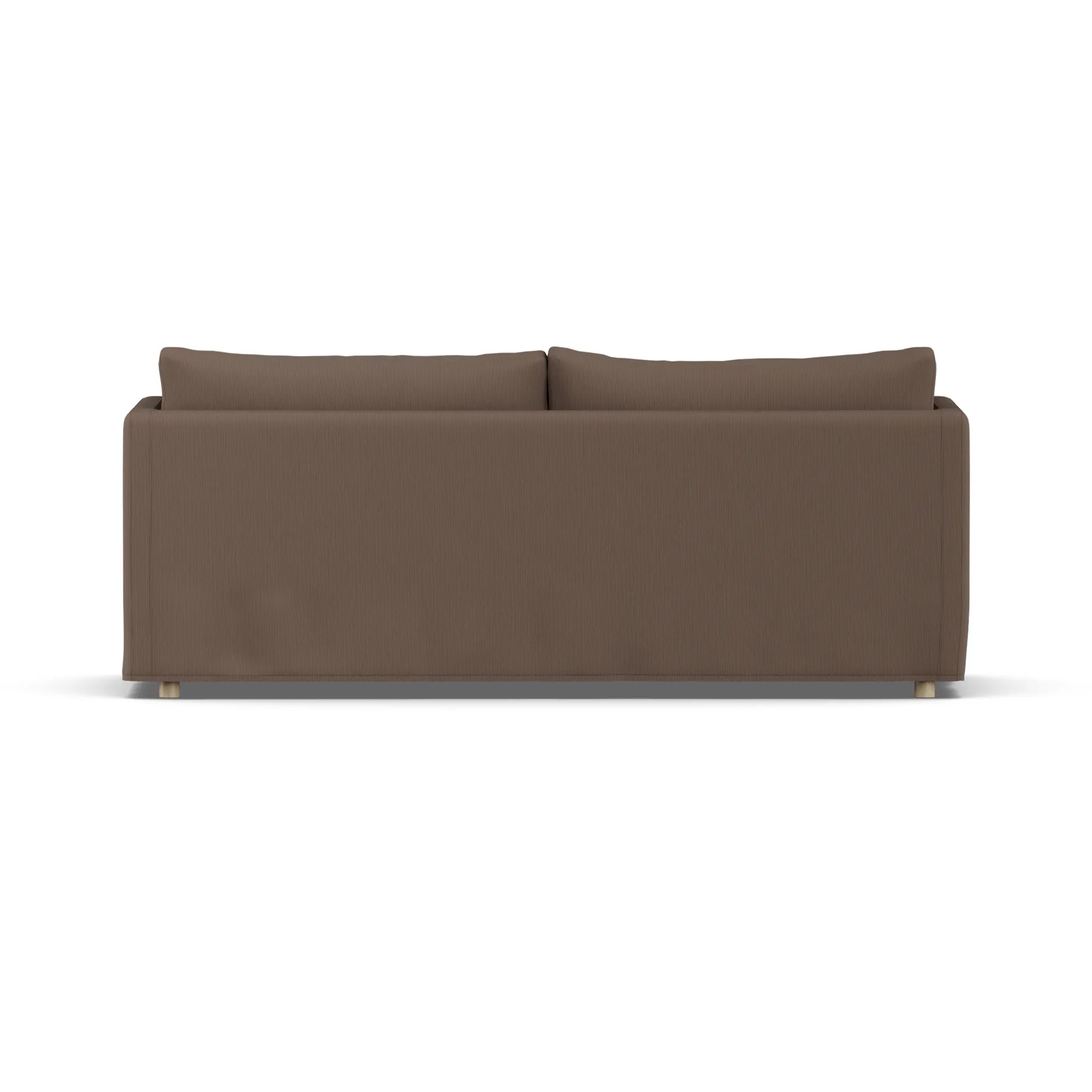 Linnevik sofa, Jump brown 1955-hvidolieret eg, 3-pers., med skørt 1898