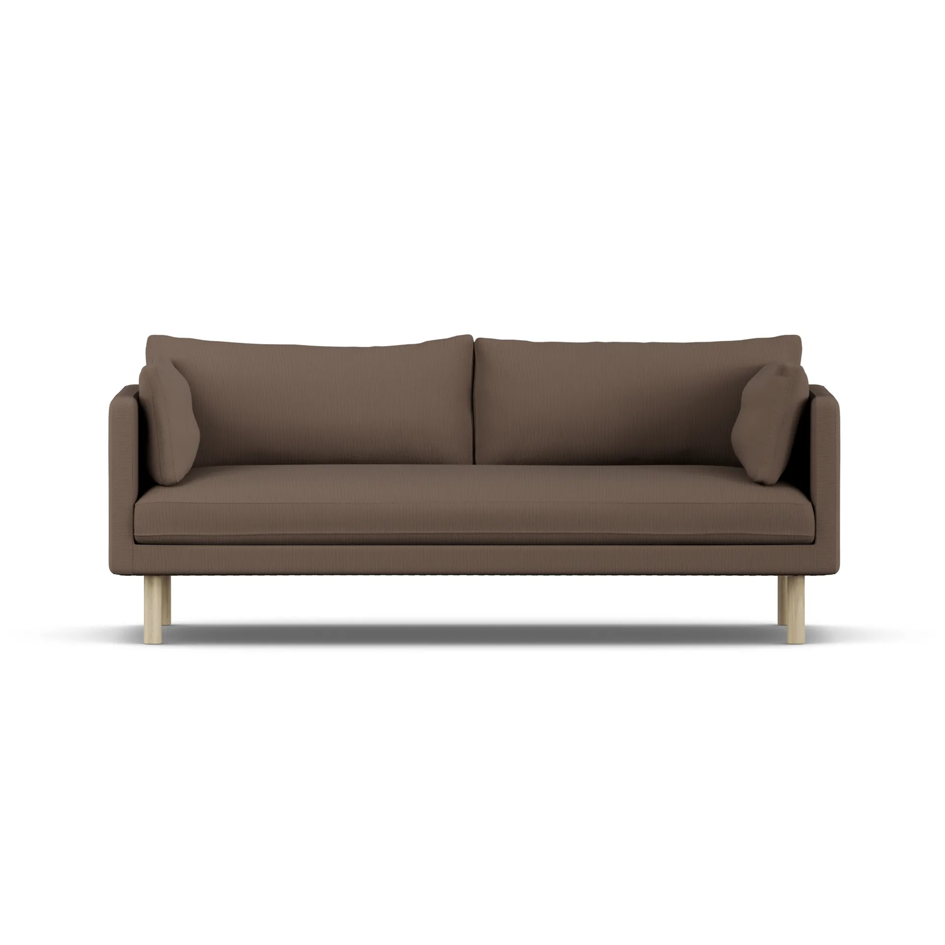 Linnevik sofa, Jump Brown 1955-hvidolieret eg, 3-pers., uden skørt 1898