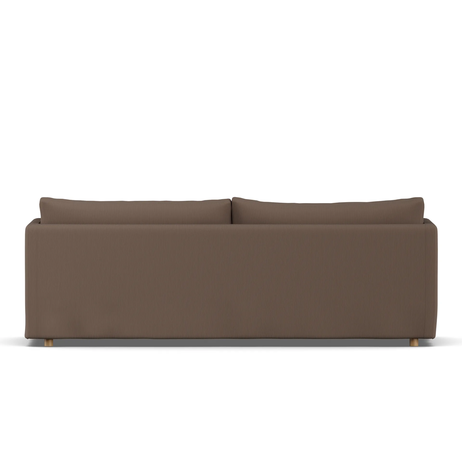 Linnevik sofa, Jump brown 1955-hvidolieret eg, 4-pers., med skørt 1898