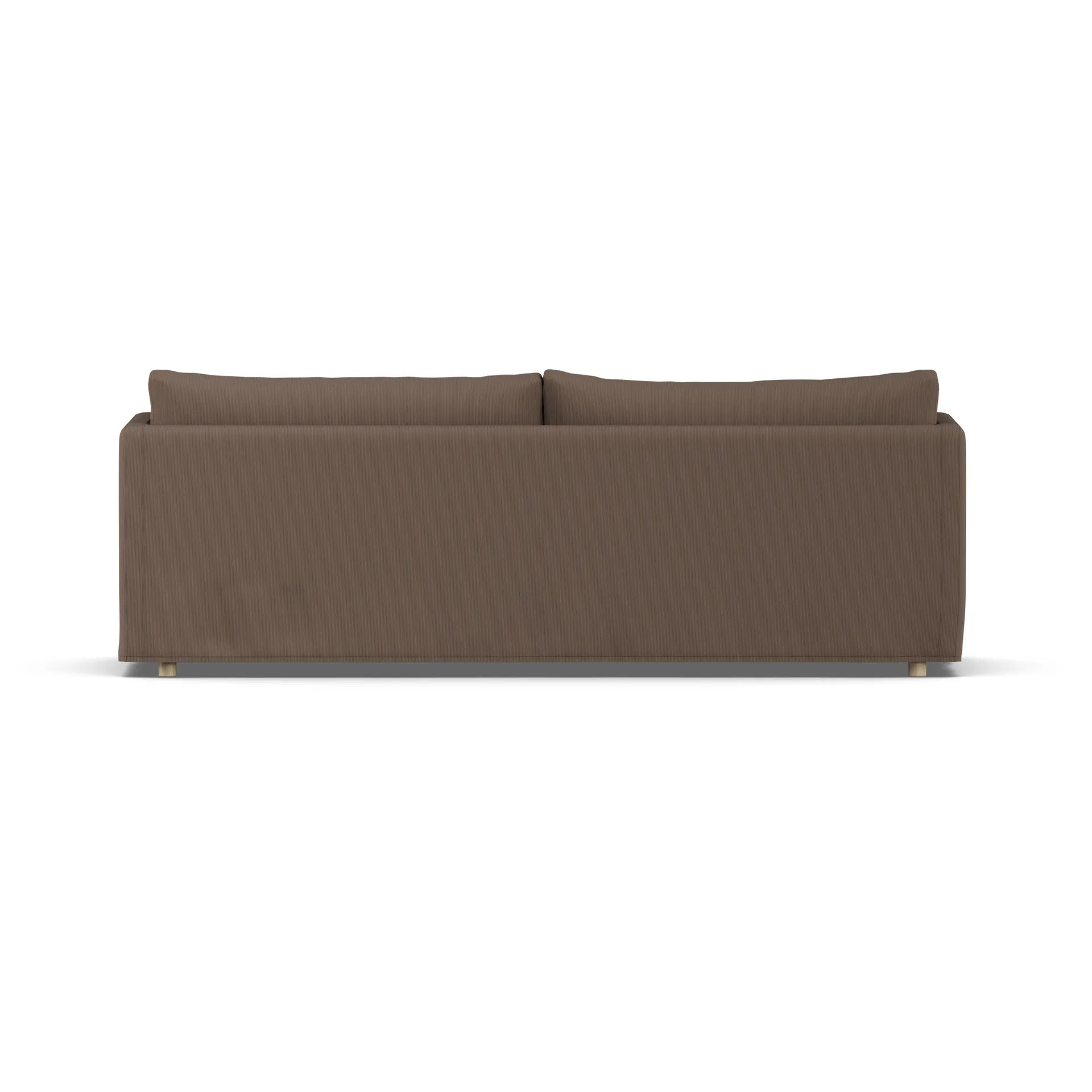 Linnevik sofa, Jump brown 1955-hvidolieret eg, 4-pers., med skørt 1898
