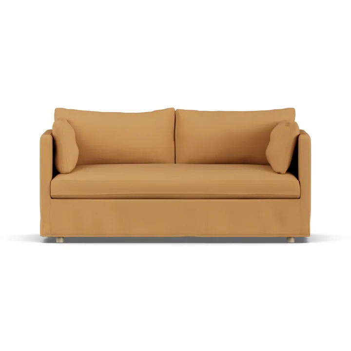 Linnevik sofa - Jump Honey 1959-hvidolieret eg, 2-pers., med skørt - 1898