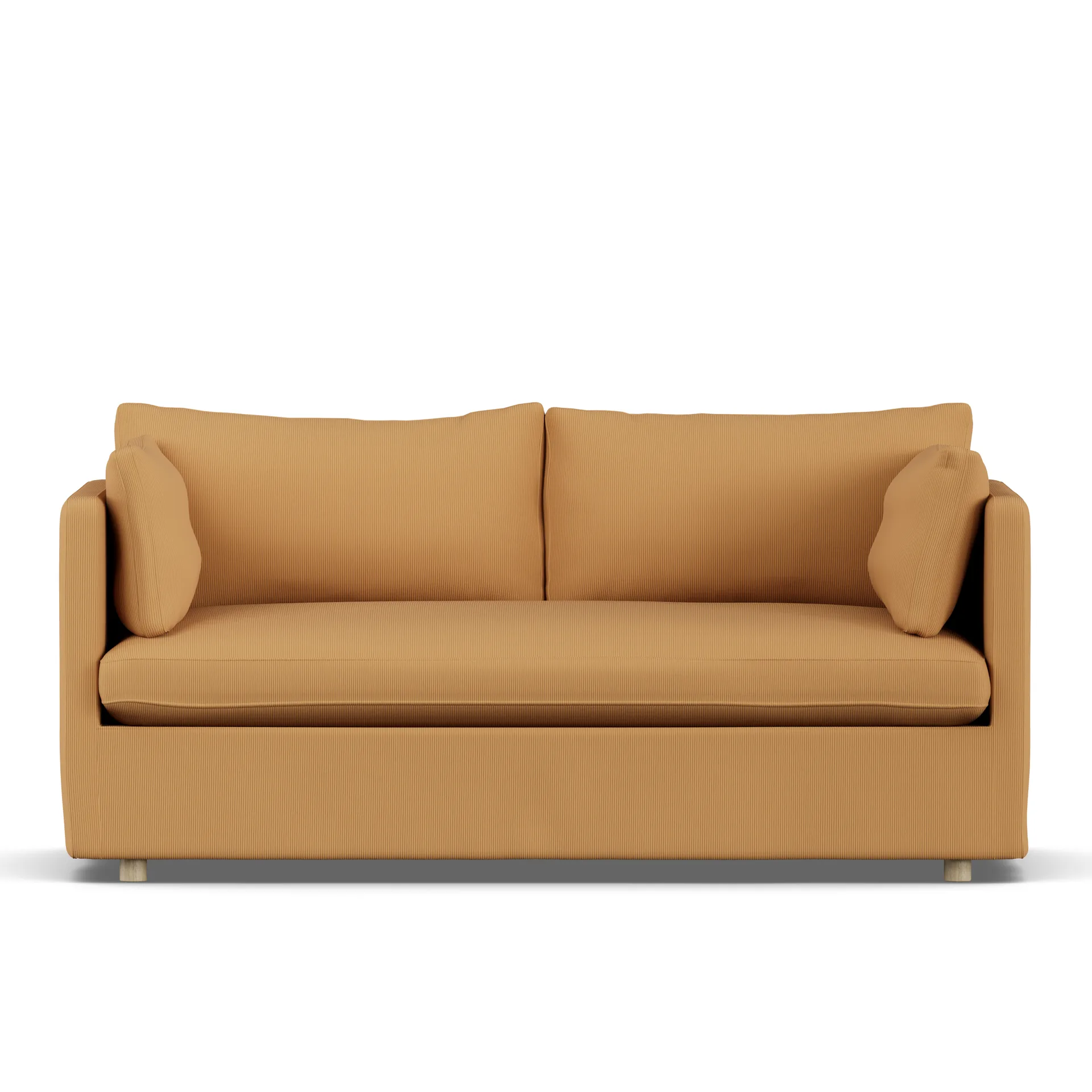 Linnevik sofa, Jump Honey 1959-hvidolieret eg, 2-pers., med skørt 1898
