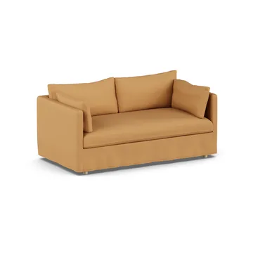 Linnevik sofa - Jump Honey 1959-hvidolieret eg, 2-pers., med skørt - 1898