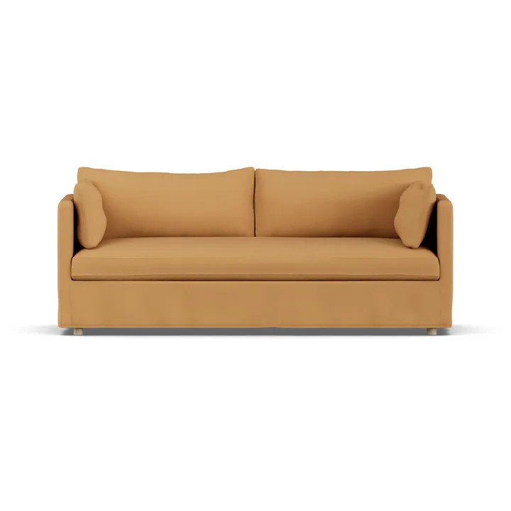 Linnevik sofa - Jump Honey 1959-hvidolieret eg, 3-pers., med skørt - 1898