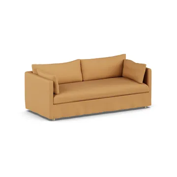 Linnevik sofa - Jump Honey 1959-hvidolieret eg, 3-pers., med skørt - 1898