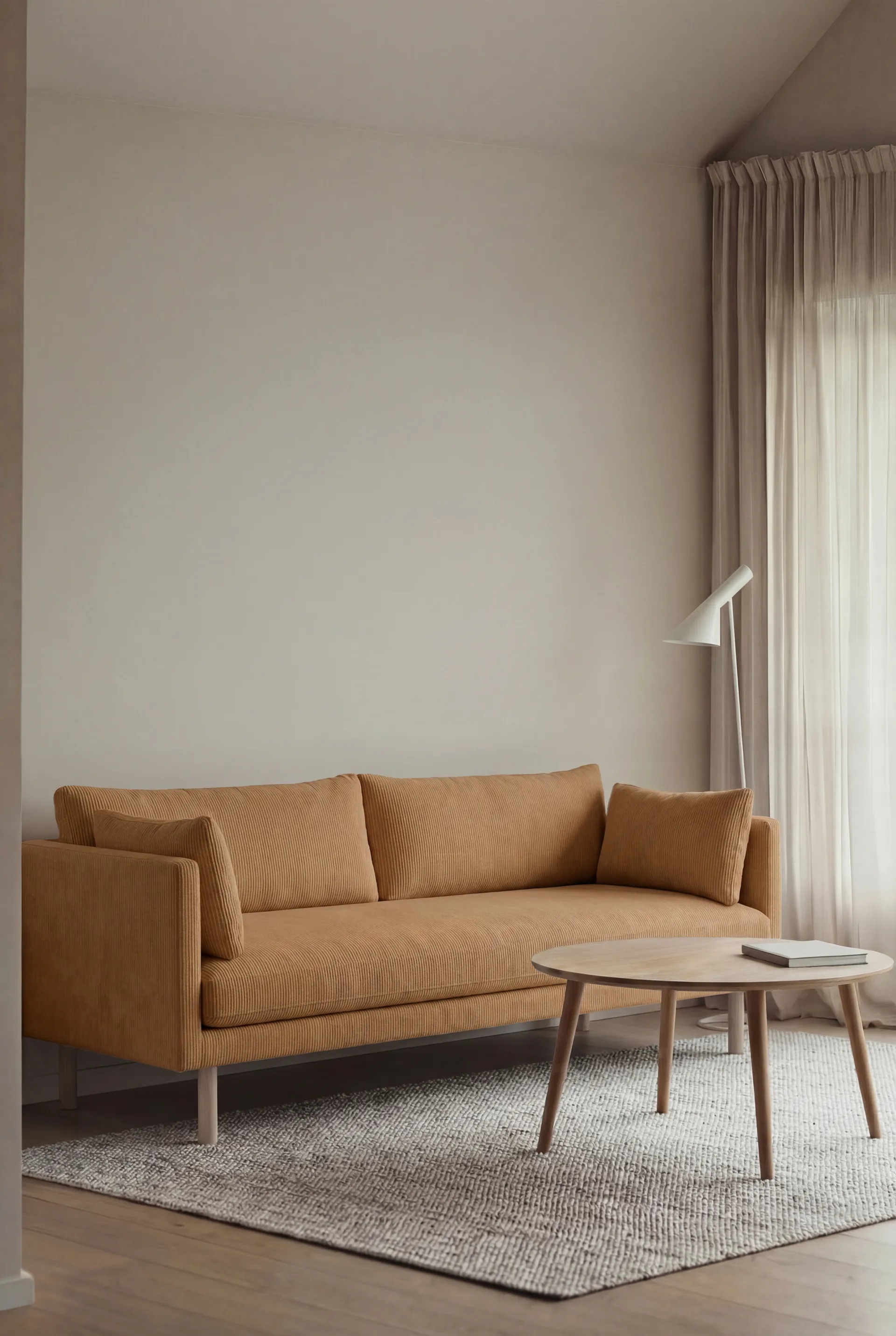 Linnevik sofa, Jump Honey 1959-hvidolieret eg, 3-pers. 1898