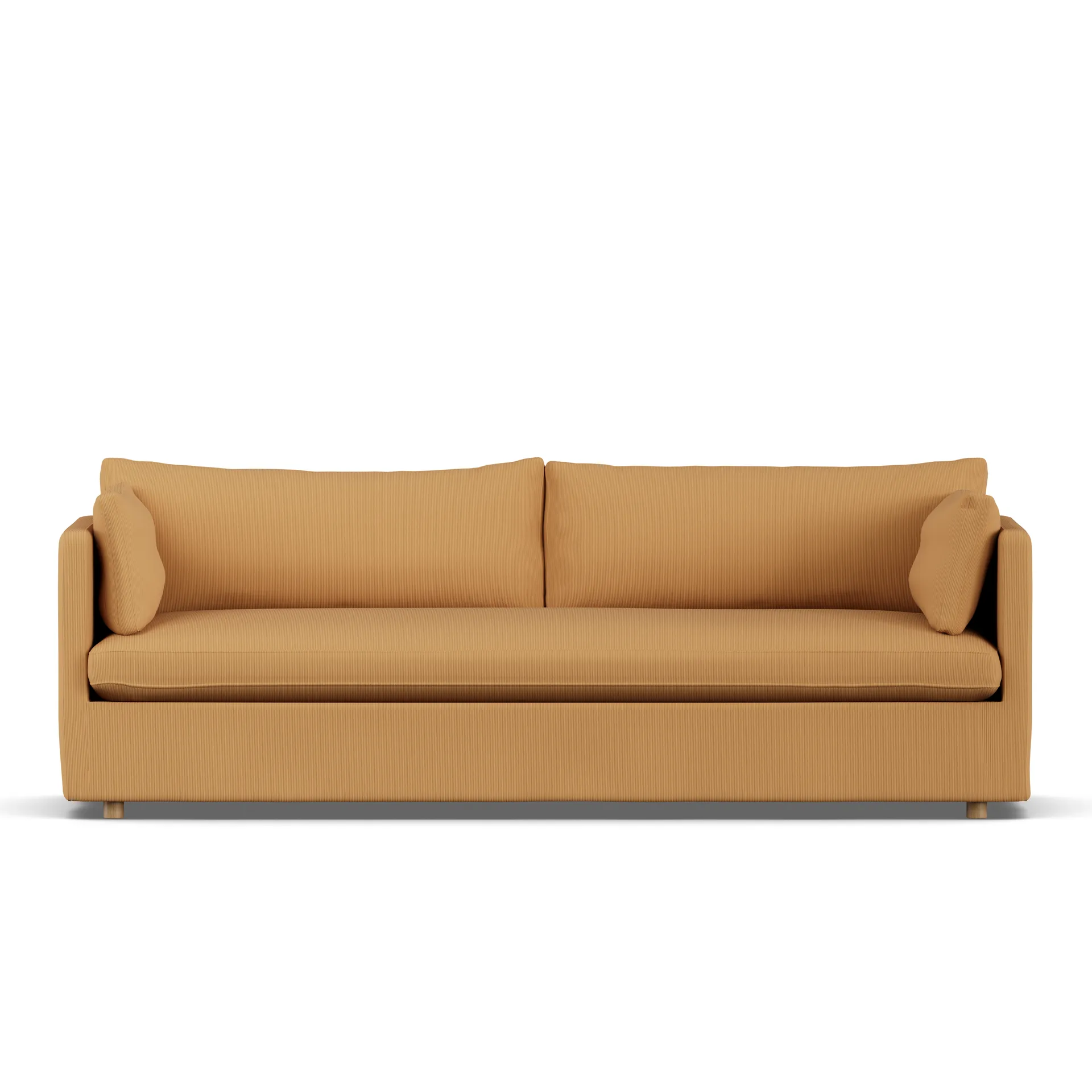 Linnevik sofa, Jump honey 1959-hvidolieret eg, 4-pers., med skørt 1898
