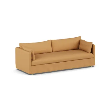 Linnevik sofa - Jump honey 1959-hvidolieret eg, 4-pers., med skørt - 1898