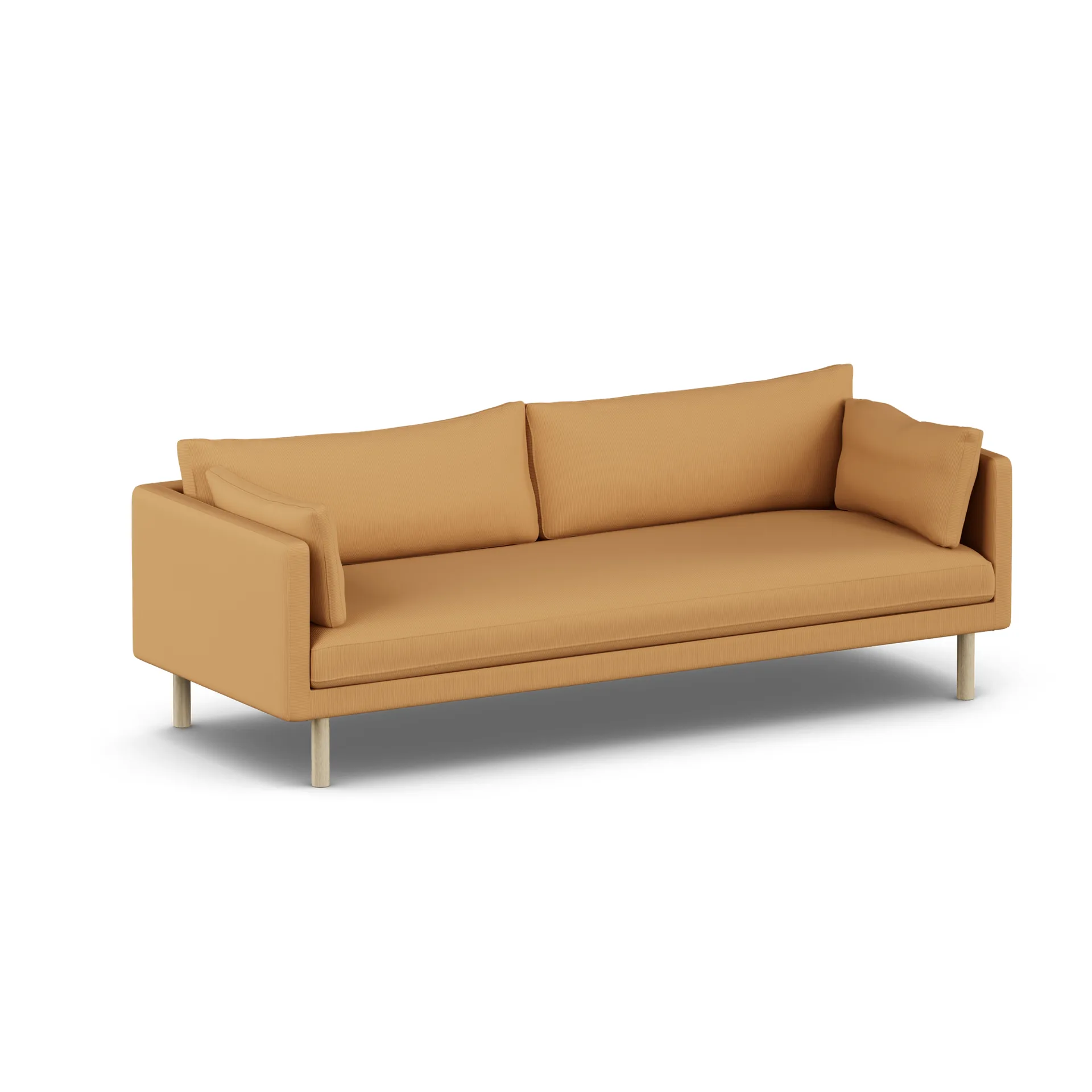Linnevik sofa, Jump Honey 1959-hvidolieret eg, 4-pers., uden skørt 1898