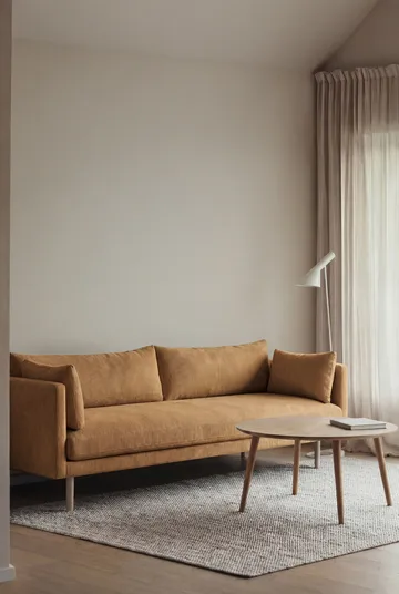 Linnevik sofa - Jump Honey 1959-hvidolieret eg, 4-pers., uden skørt - 1898