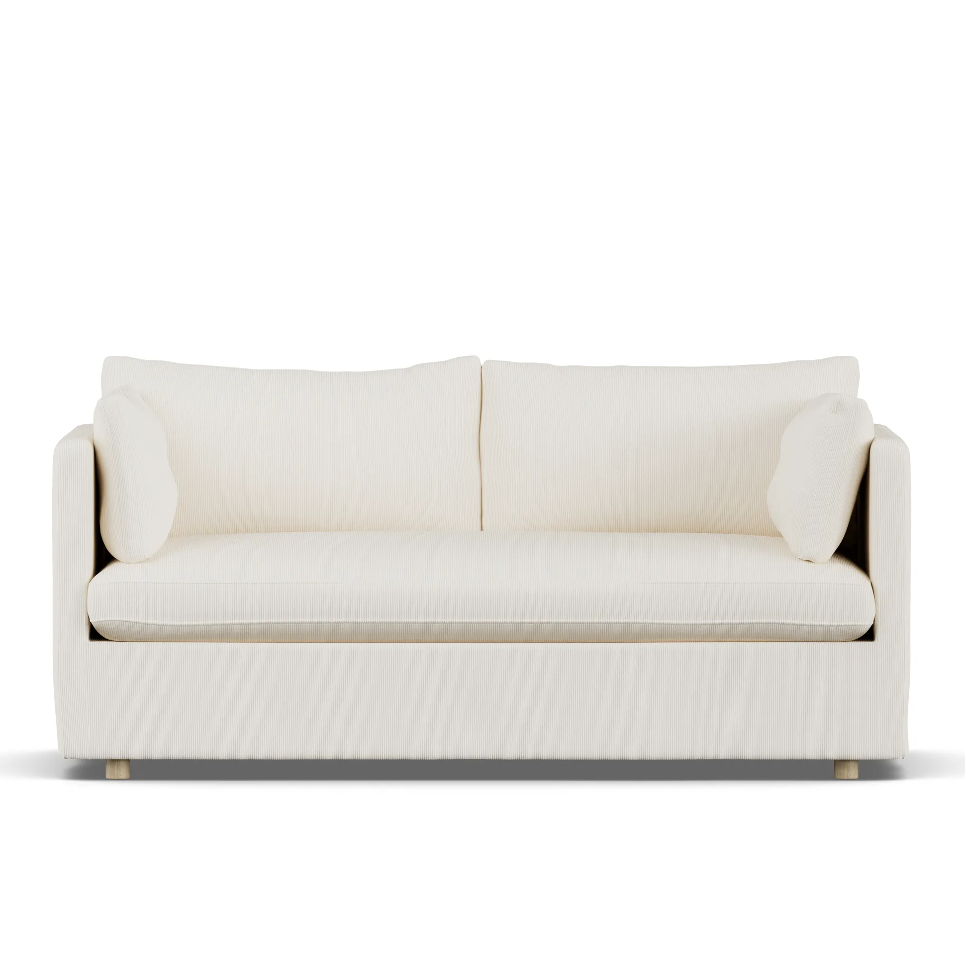 Linnevik sofa, Jump off white 1954-hvidolieret eg, 2-pers., med skørt 1898