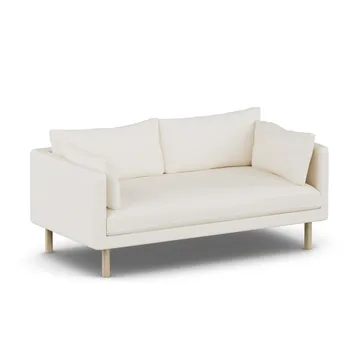Linnevik sofa - Jump Off White 1954-hvidolieret eg, 2-pers., uden skørt - 1898