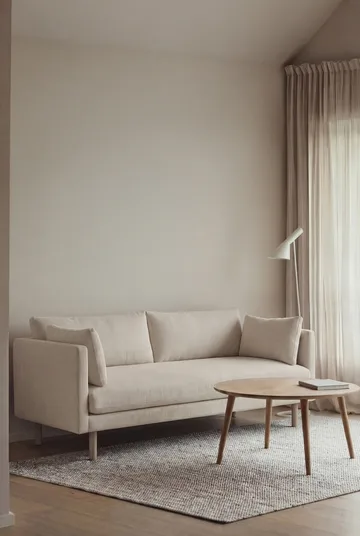 Linnevik sofa - Jump Off White 1954-hvidolieret eg, 2-pers., uden skørt - 1898
