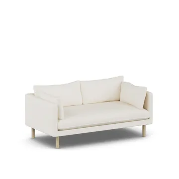 Linnevik sofa - Jump Off White 1954-hvidolieret eg, 2-pers. - 1898