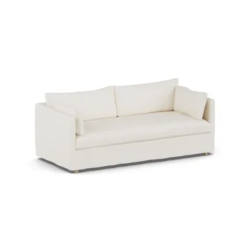 Linnevik sofa - Jump off white 1954-hvidolieret eg, 3-pers., med skørt - 1898