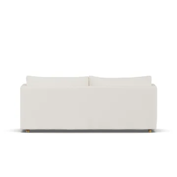 Linnevik sofa - Jump off white 1954-hvidolieret eg, 3-pers., med skørt - 1898
