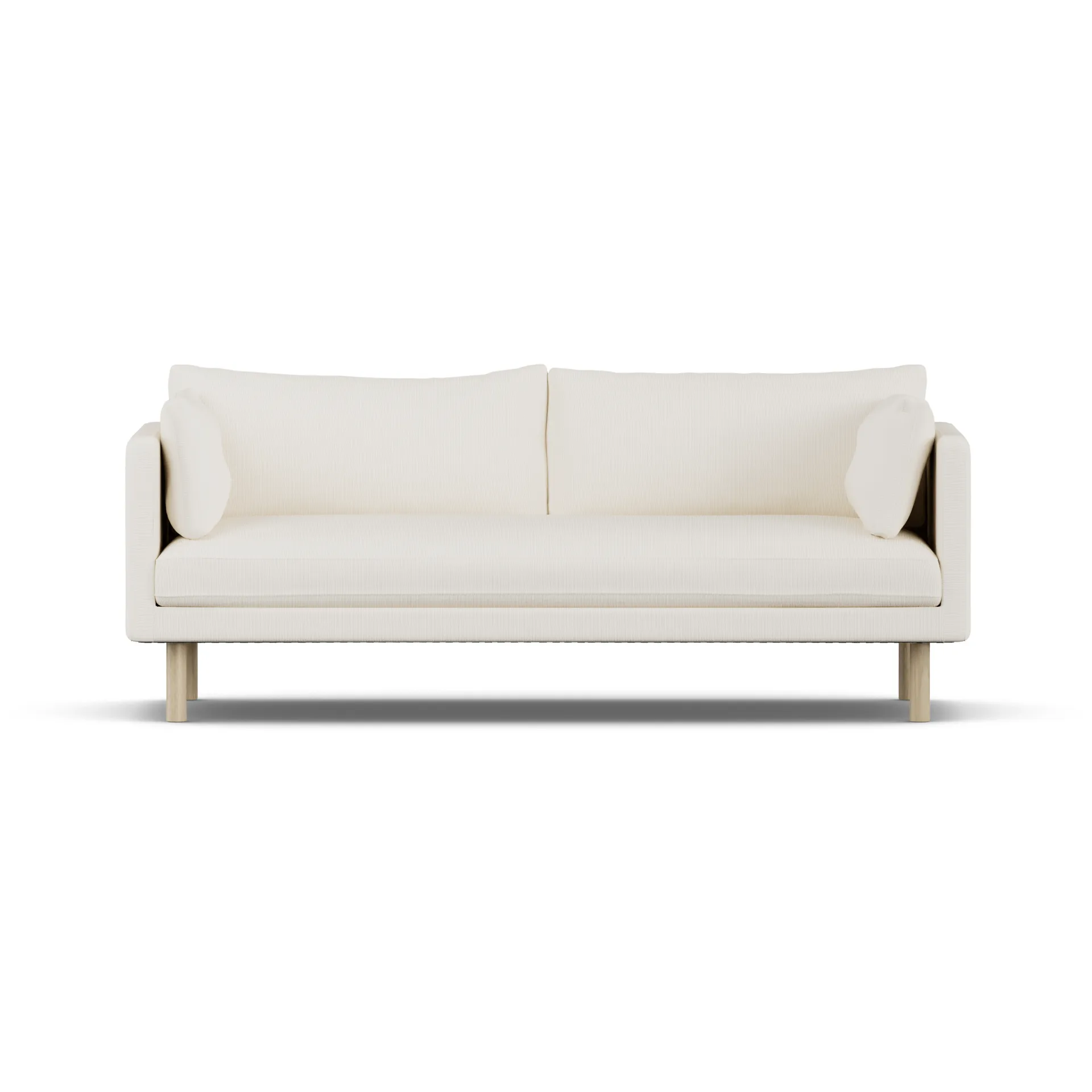Linnevik sofa, Jump Off White 1954-hvidolieret eg, 3-pers., uden skørt 1898