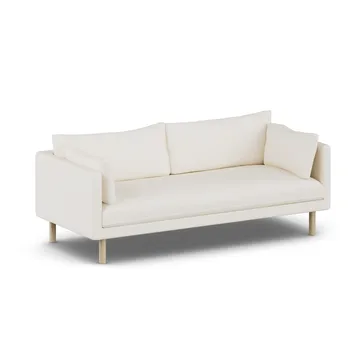 Linnevik sofa - Jump Off White 1954-hvidolieret eg, 3-pers., uden skørt - 1898