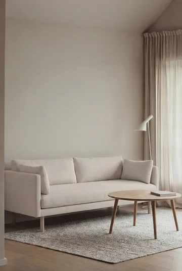 Linnevik sofa - Jump Off White 1954-hvidolieret eg, 3-pers., uden skørt - 1898