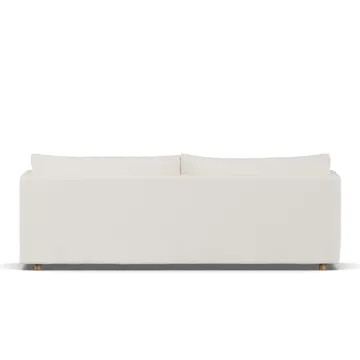 Linnevik sofa - Jump off white 1954-hvidolieret eg, 4-pers., med skørt - 1898