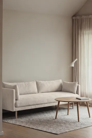 Linnevik sofa - Jump Off White 1954-hvidolieret eg, 4-pers., uden skørt - 1898